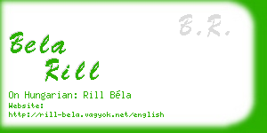 bela rill business card
